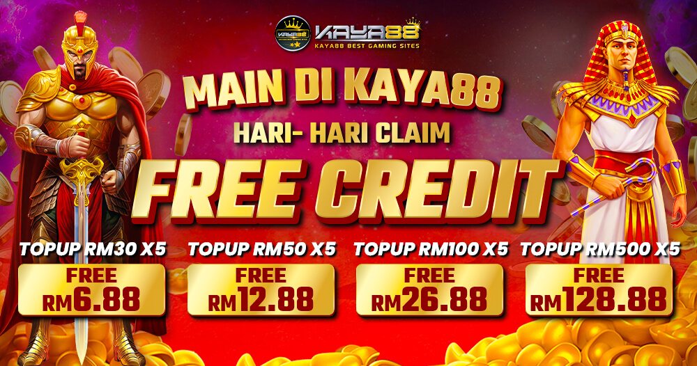 Lotto 4D Malaysia daily free credit tiers from RM6.88 up to RM128.88 by top-up amount
