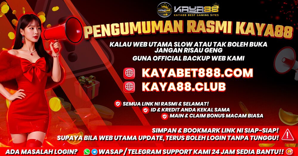 Lotto 4D Malaysia official backup link notice listing kayabet888.com and kaya88.club