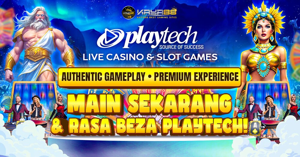 Playtech games lobby shown alongside the 4D lotto section